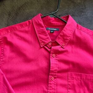 Port Authority Men's Vibrant red Button Down Shirt